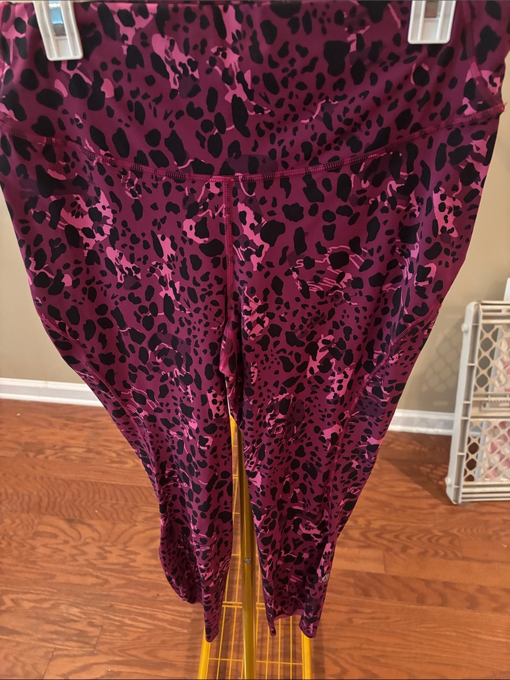lululemon athletica Purple and Black Animal-Print Leggings
